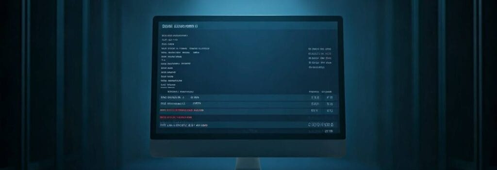 A computer screen displaying dark mode website or direct admin control panel showing website control options