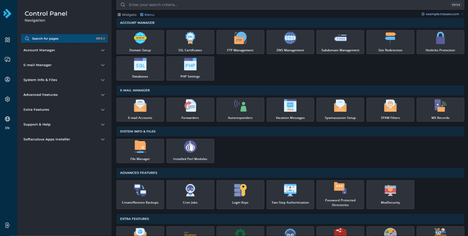 cPanel vs DirectAdmin: A Comparative Guide for Website Owners - Tresseo