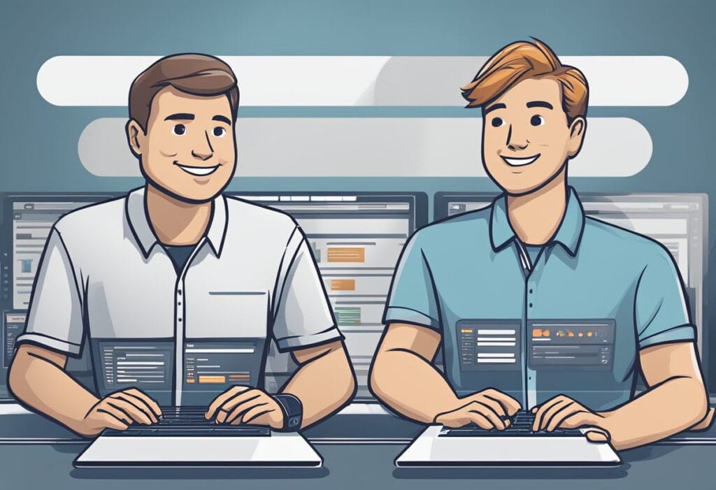 Website owners compare cPanel and DirectAdmin interfaces, each showcasing their features and benefits